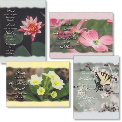 Thinking of You Cards - Rest In His Care - Set of 4